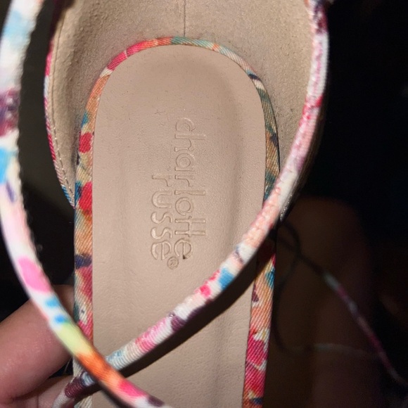 Lace up Charlotte Russe previously used shoes. 7.5 - Picture 5 of 5